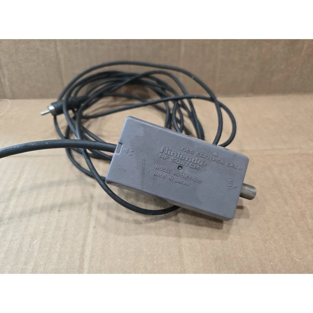 OEM Nintendo NES RF Switch NES-003 Original Authentic RF Adapter Coax Cable